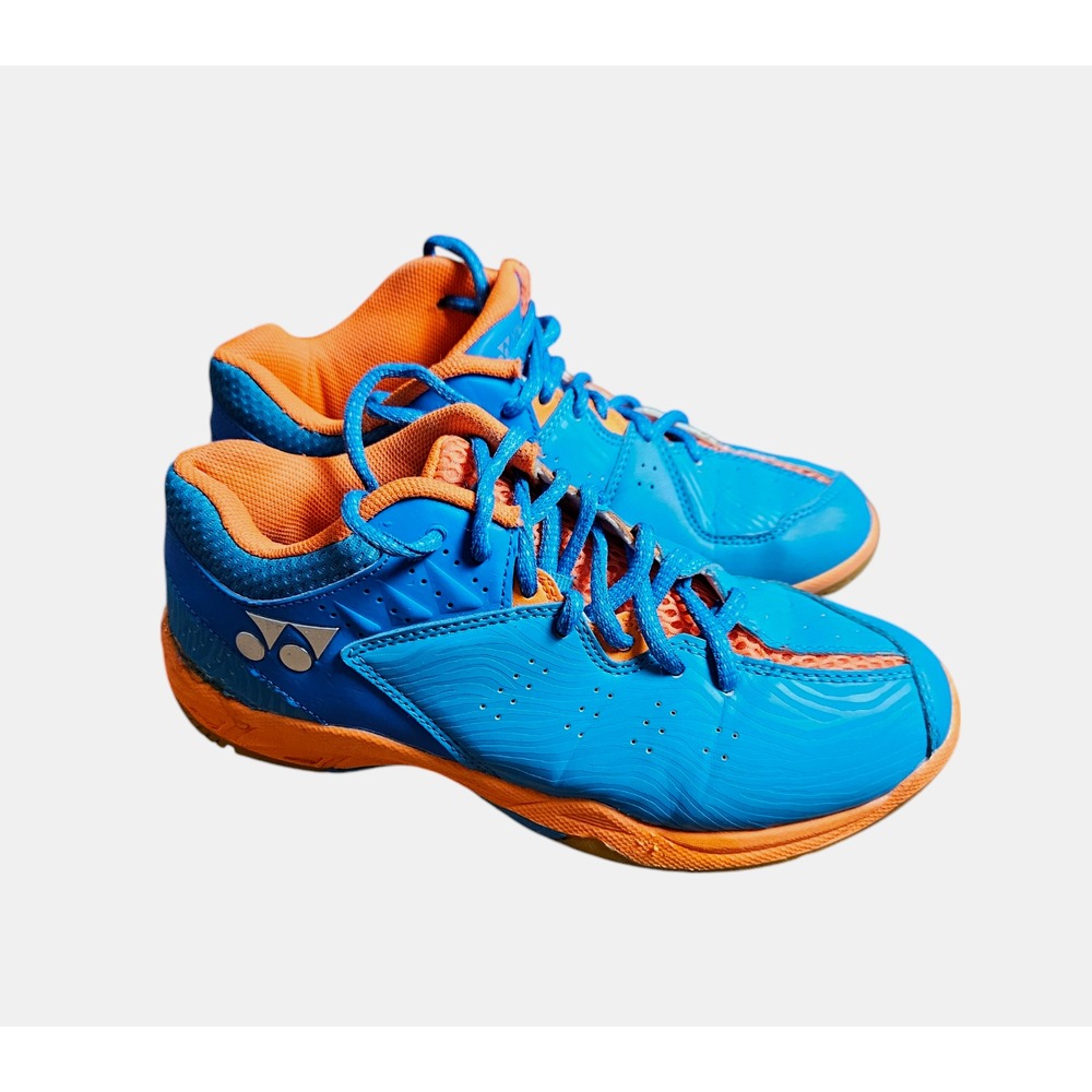 Yonex SRCR CFT Junior True Cushion Badminton Shoes Womens 5 Blue Orange Sports